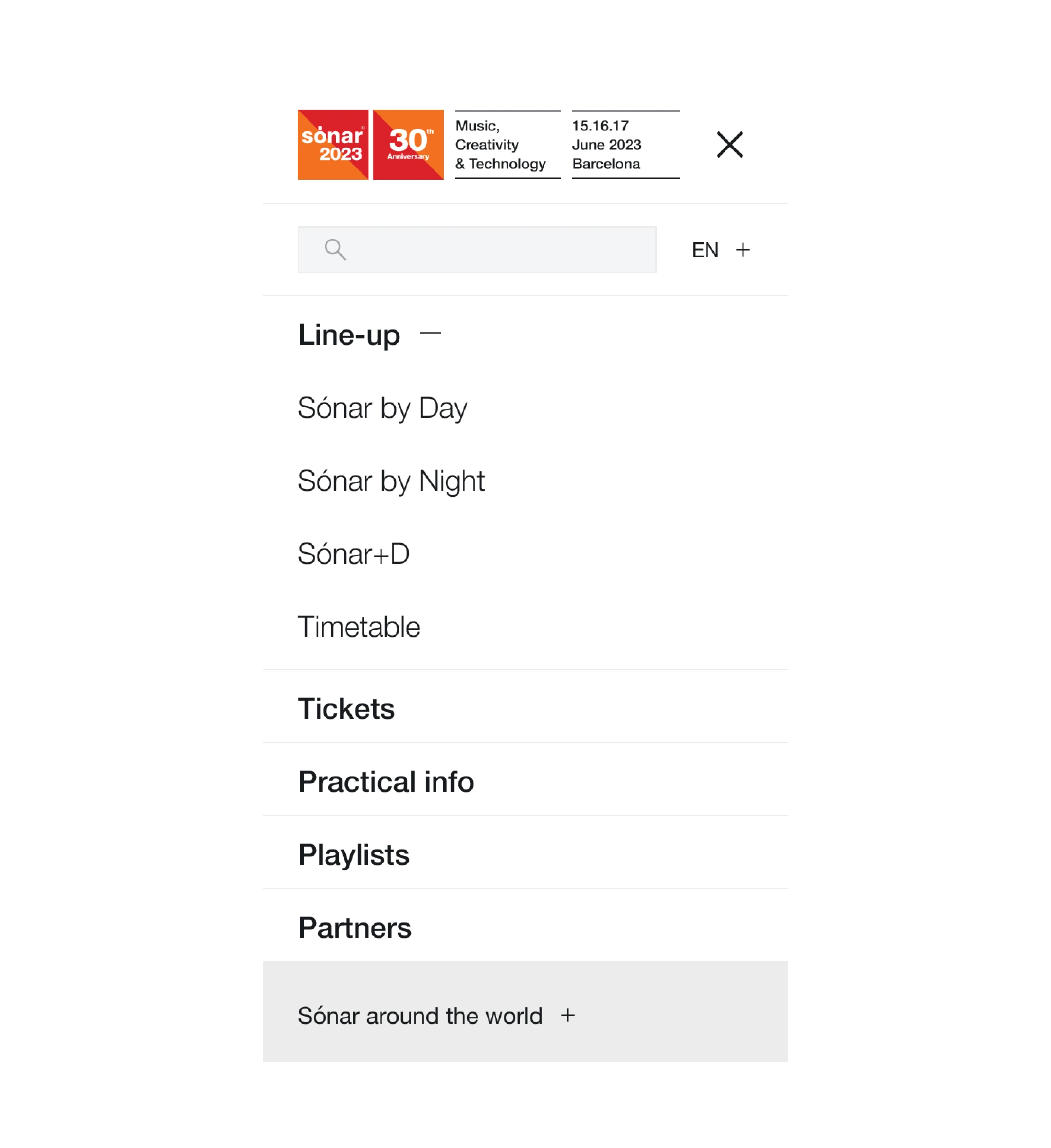 Sonar app screenshot