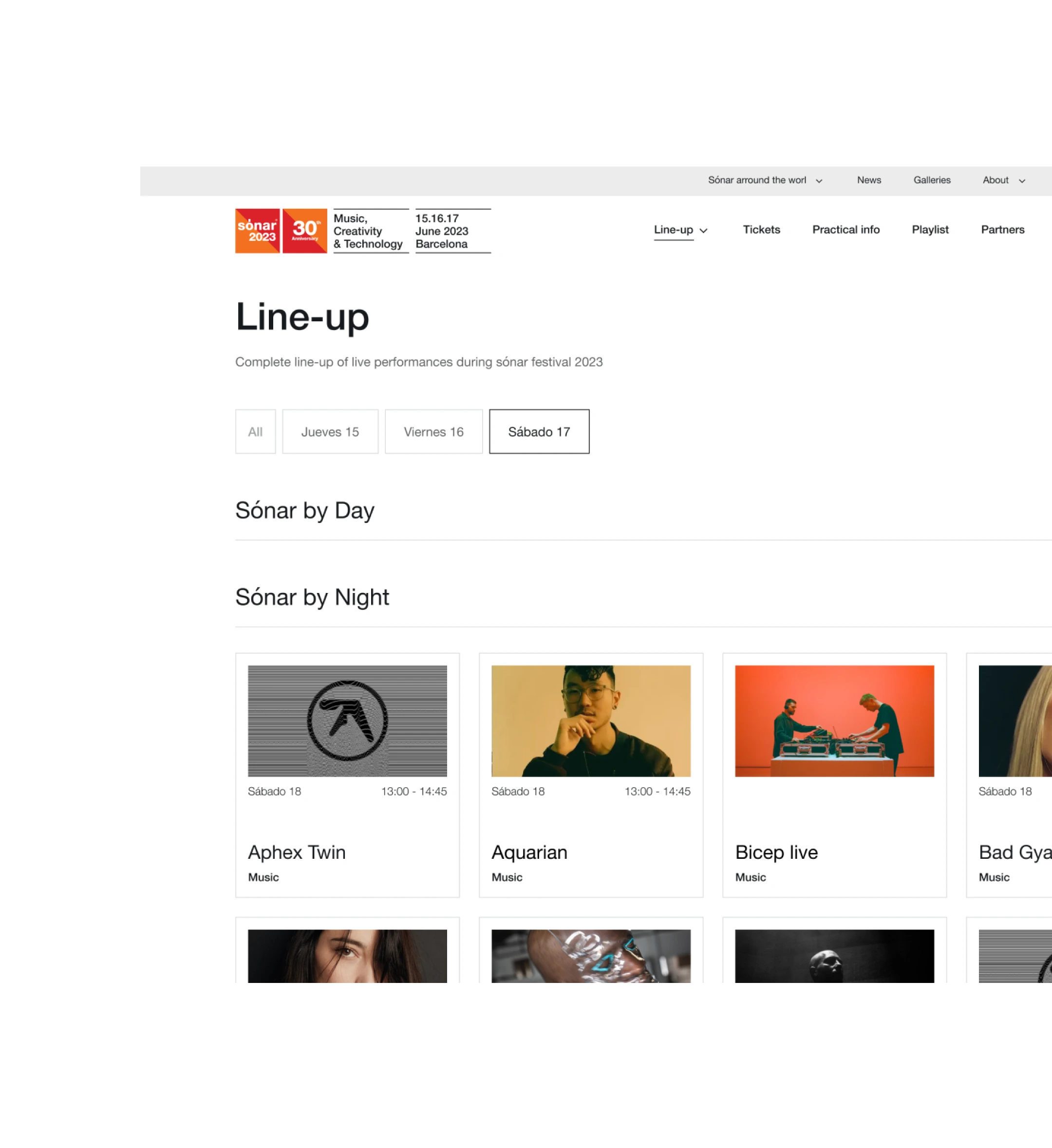 Sonar app screenshot