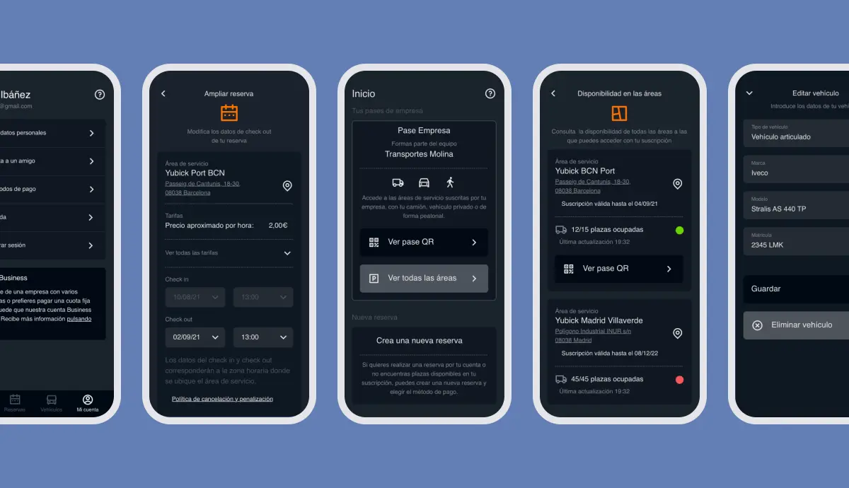 Yubick app screenshots